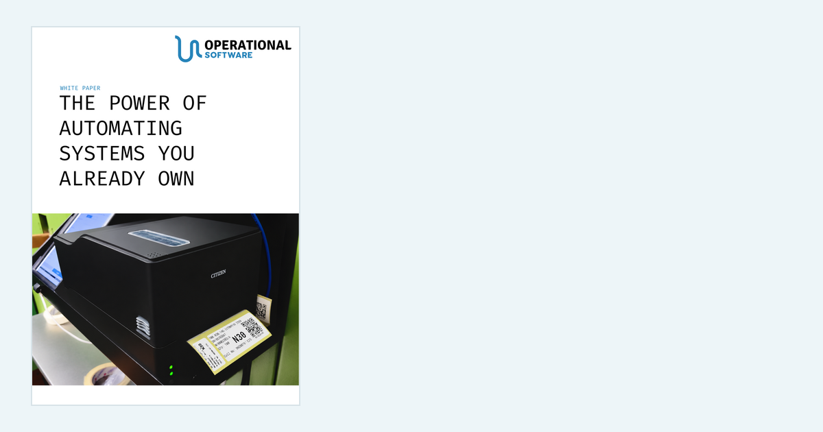 The power of automating systems you already own — white paper cover and title